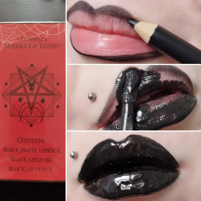 The Unholy Lip Trinity (Plain black gloss)