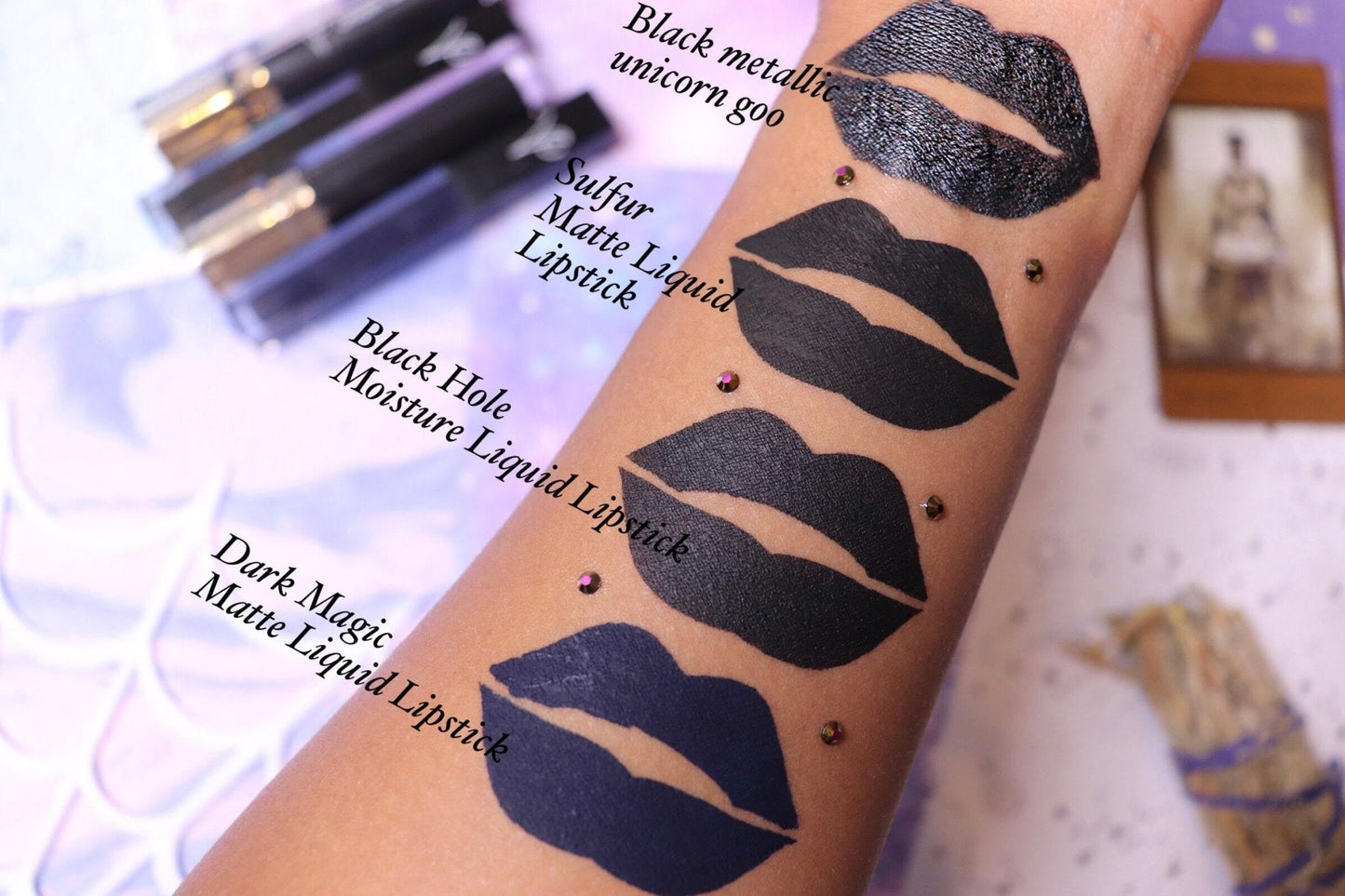 Black Hole - Liquid Moisture  Lipstick (The deepest black known to man)